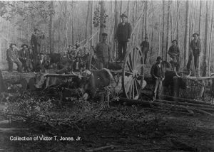 Logging Scene from the Caton Community, early 1900s.